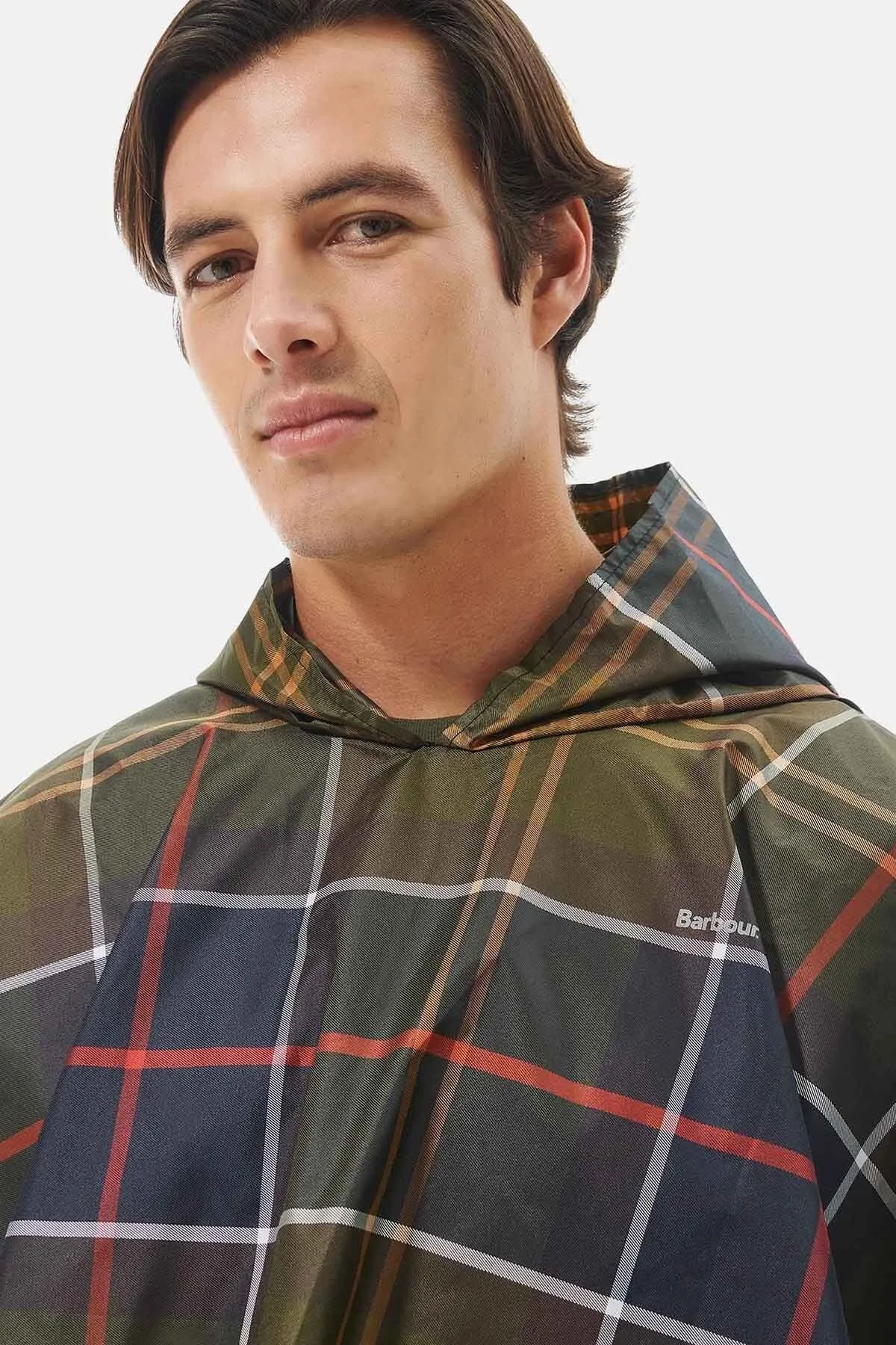 Waterproof tartan poncho