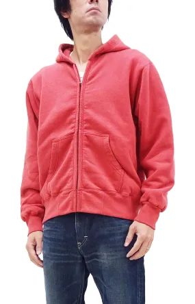 Whitesville Thermal Lined Hoodie Men's Heavy-Weight Plain Full Zip Hooded Sweatshirt WV69264 165 Red