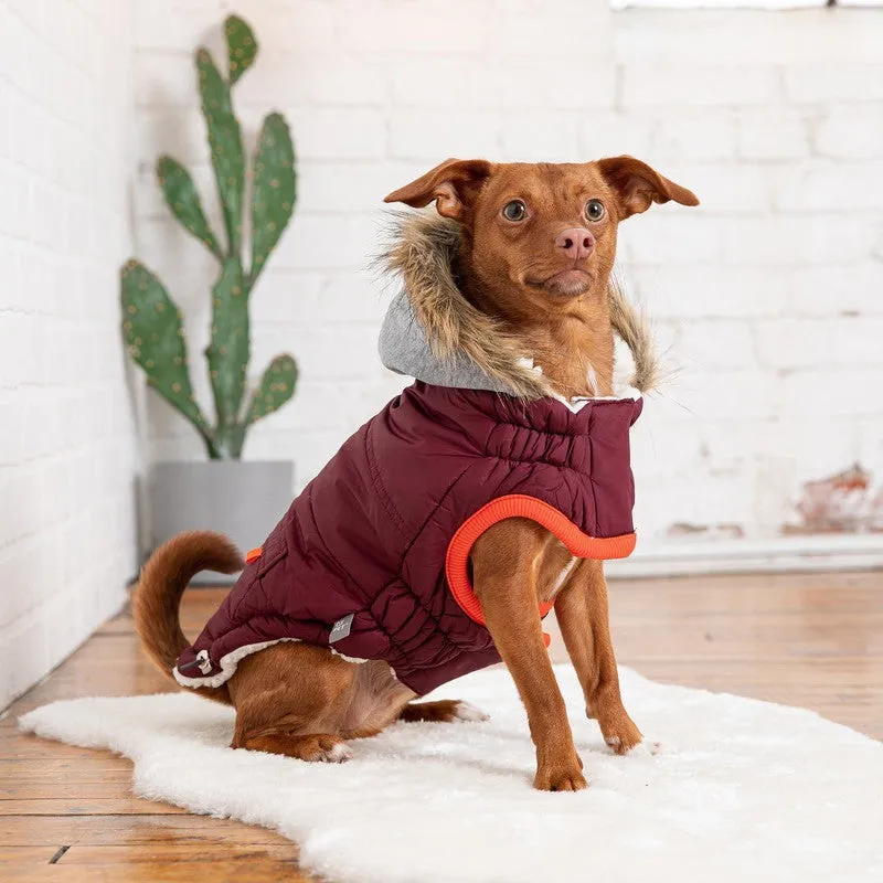 Winter Sailor Parka - Burgundy: Stylish Warmth for Every Walk