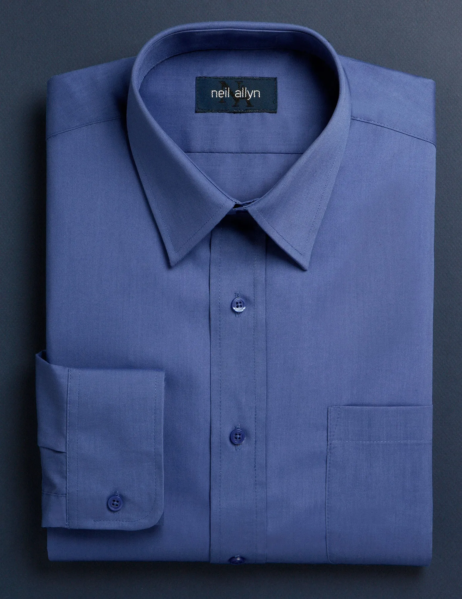 Women's Blue Button Down Dress Shirt