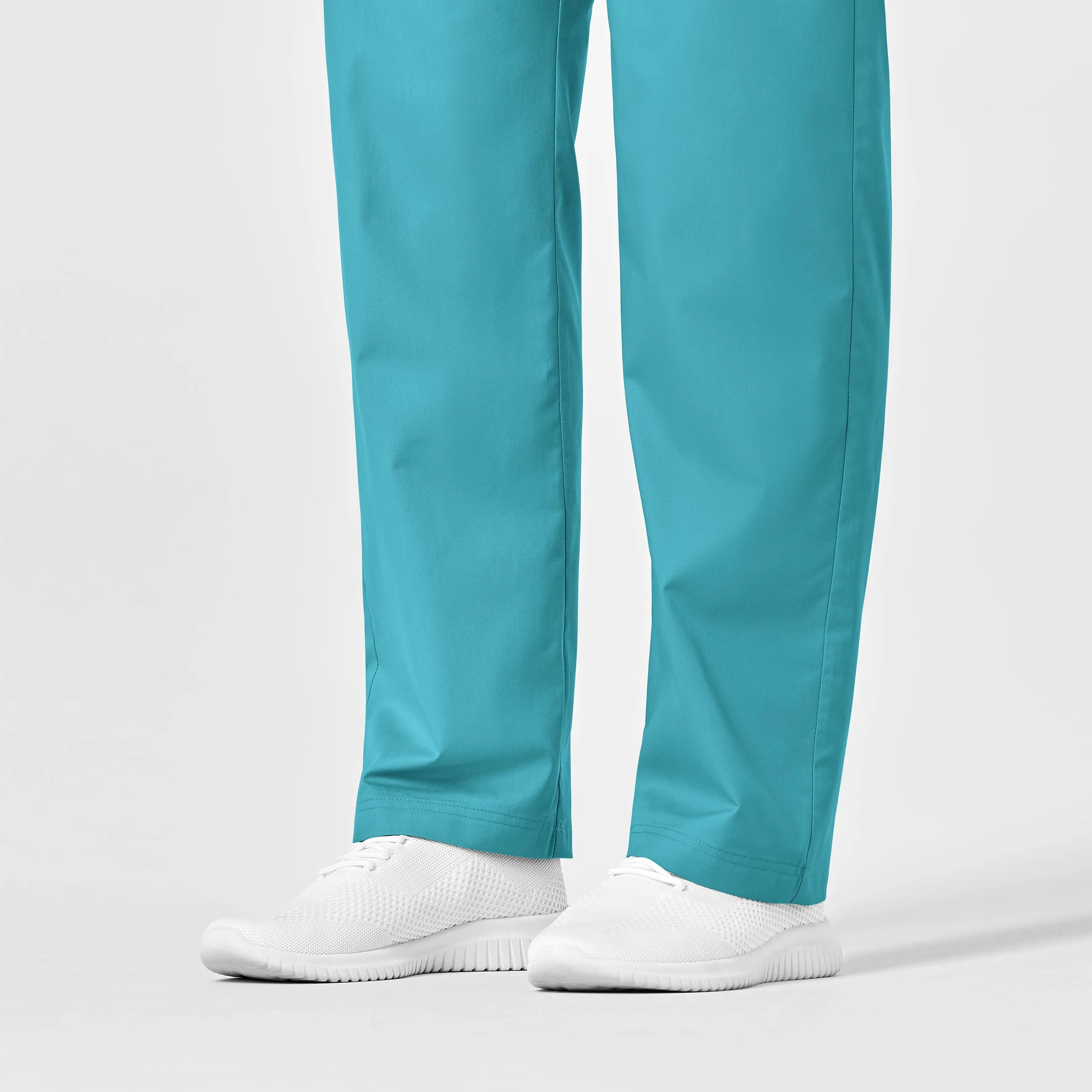 WonderWORK Unisex Drawstring Cargo Scrub Pant - Teal Blue