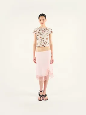 ZOLE - Lace detailed skirt with slit