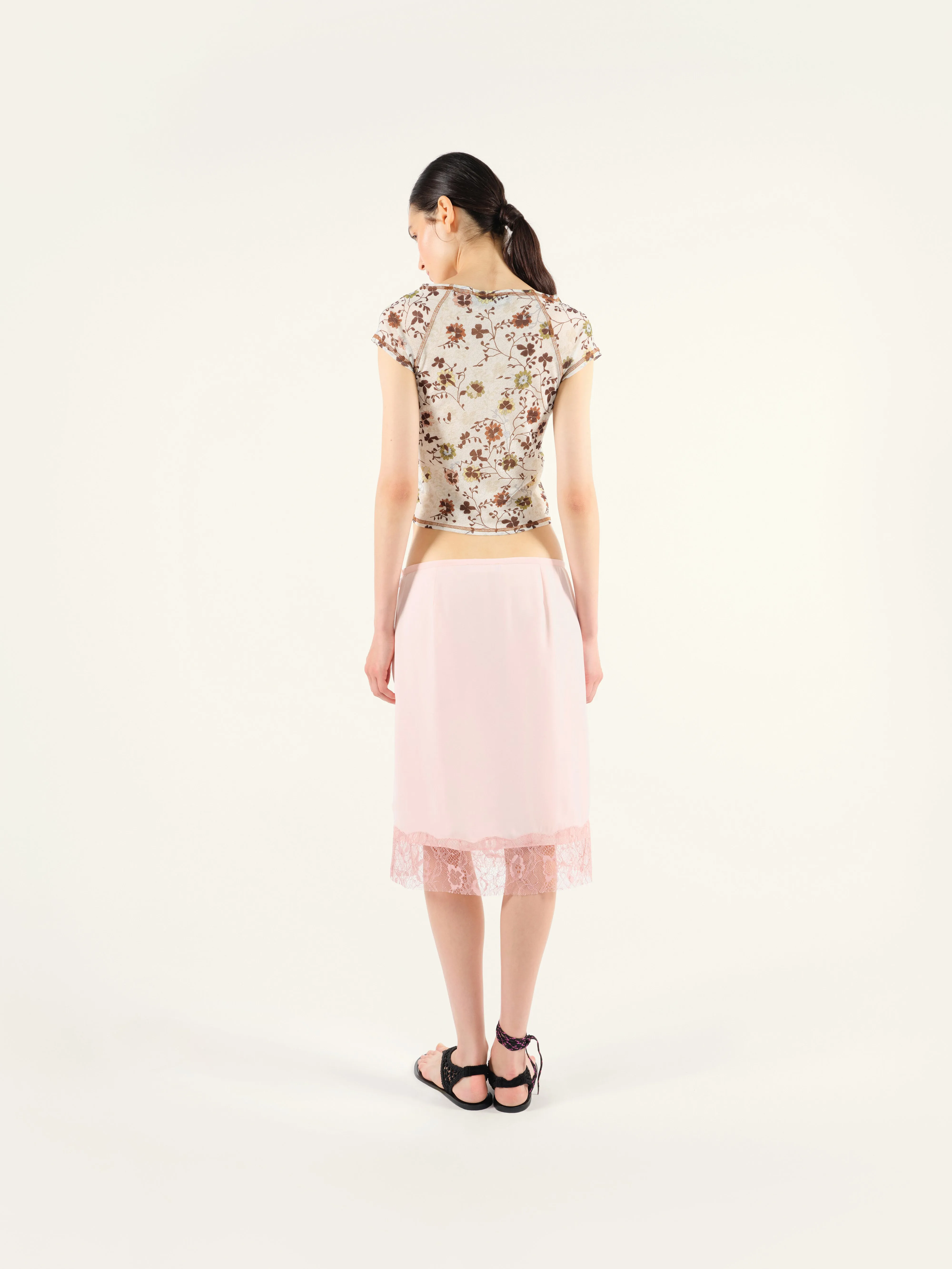 ZOLE - Lace detailed skirt with slit